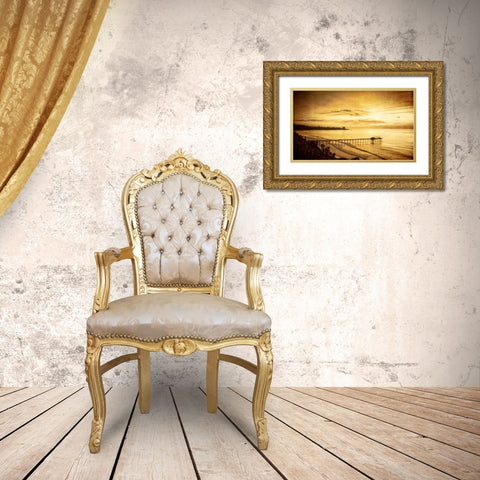 Beginning Outset I Gold Ornate Wood Framed Art Print with Double Matting by Hartson-Weddle, Ryan