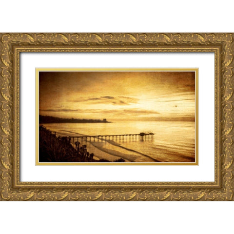 Beginning Outset I Gold Ornate Wood Framed Art Print with Double Matting by Hartson-Weddle, Ryan