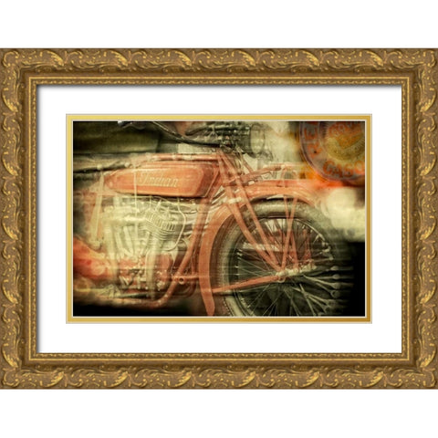 Moto I Gold Ornate Wood Framed Art Print with Double Matting by Weddle, Ryan Hartson