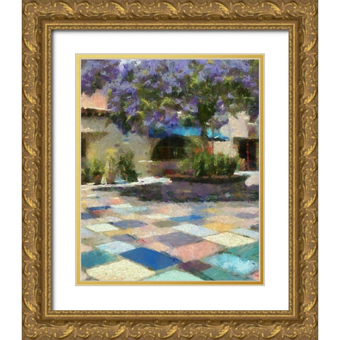 Al Fresco I Gold Ornate Wood Framed Art Print with Double Matting by Hartson-Weddle, Ryan