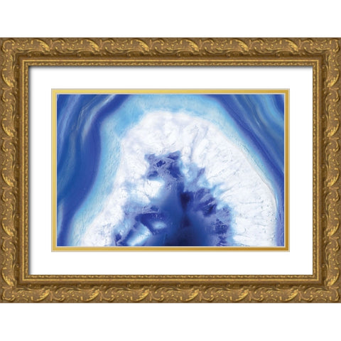Blue Lace Agate I Gold Ornate Wood Framed Art Print with Double Matting by Hartson-Weddle, Ryan
