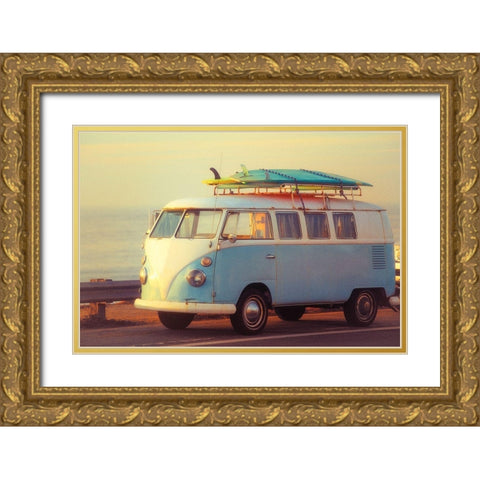 Surfs Up II  Gold Ornate Wood Framed Art Print with Double Matting by Hartson-Weddle, Ryan
