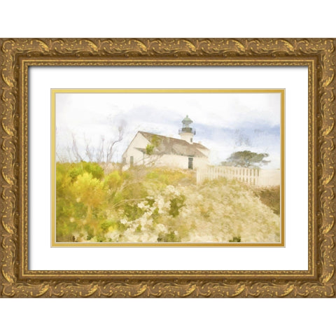 Coastal Beacon Gold Ornate Wood Framed Art Print with Double Matting by Hartson-Weddle, Ryan