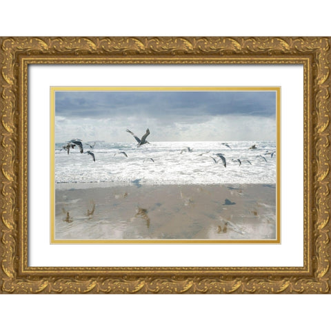 Letting Go I Gold Ornate Wood Framed Art Print with Double Matting by Hartson-Weddle, Ryan