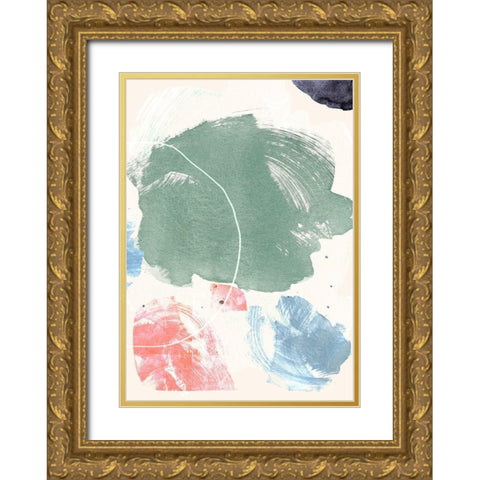 Shape in Mind  Gold Ornate Wood Framed Art Print with Double Matting by Hogan, Aoibhne