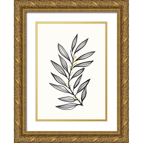 Flowing Breeze  Gold Ornate Wood Framed Art Print with Double Matting by Hogan, Aoibhne