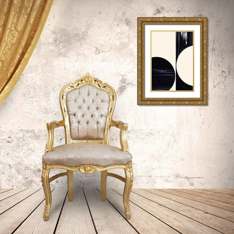 OppositeÂ  Gold Ornate Wood Framed Art Print with Double Matting by Hogan, Aoibhne