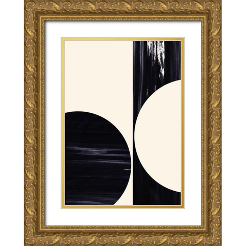 OppositeÂ  Gold Ornate Wood Framed Art Print with Double Matting by Hogan, Aoibhne