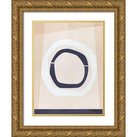Ecstatic III  Gold Ornate Wood Framed Art Print with Double Matting by Hogan, Aoibhne
