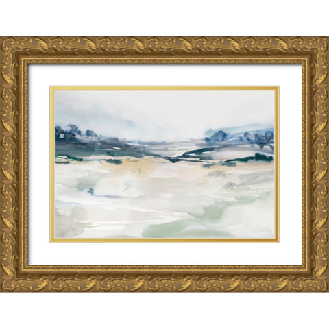 Gleaming Basin  Gold Ornate Wood Framed Art Print with Double Matting by Ian C
