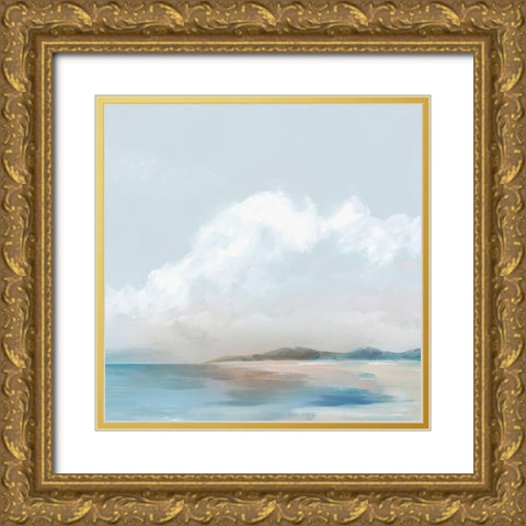 Everwich Lake II Gold Ornate Wood Framed Art Print with Double Matting by Ian C