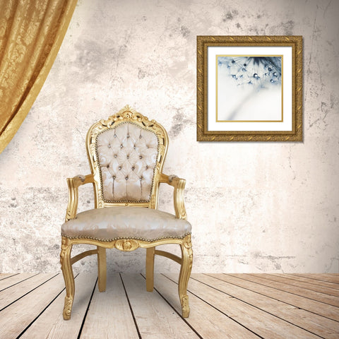 Indigo Gold Ornate Wood Framed Art Print with Double Matting by Beddoes, Ingrid