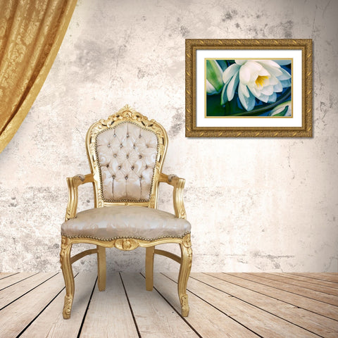 Calico Gold Ornate Wood Framed Art Print with Double Matting by Stalus, Judy