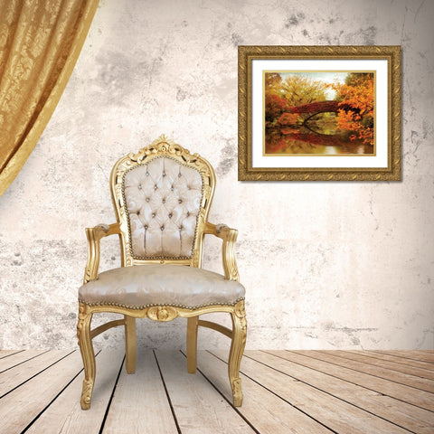 Gapstow Glory Gold Ornate Wood Framed Art Print with Double Matting by Jenney, Jessica