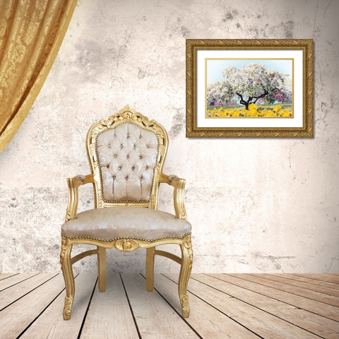 Pastel Park Gold Ornate Wood Framed Art Print with Double Matting by Jenney, Jessica