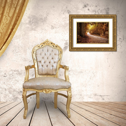 Enlightened Gold Ornate Wood Framed Art Print with Double Matting by Jenney, Jessica