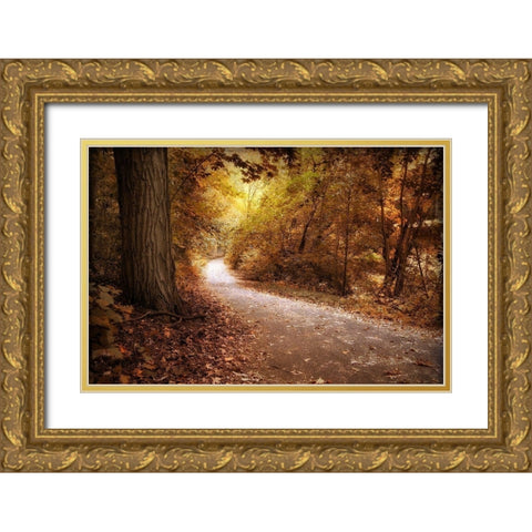 Enlightened Gold Ornate Wood Framed Art Print with Double Matting by Jenney, Jessica