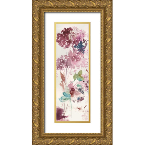 Sweet Hydrangea IV Gold Ornate Wood Framed Art Print with Double Matting by Jensen, Asia