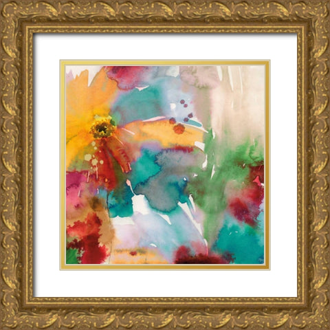 Elena I Gold Ornate Wood Framed Art Print with Double Matting by Jensen, Asia