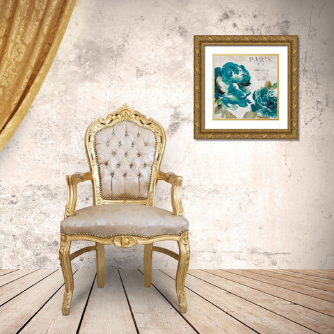 Caroline I Gold Ornate Wood Framed Art Print with Double Matting by Jensen, Asia