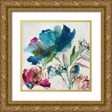 Blossoming II  Gold Ornate Wood Framed Art Print with Double Matting by Jensen, Asia