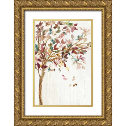 Tree of Life Gold Ornate Wood Framed Art Print with Double Matting by Jensen, Asia