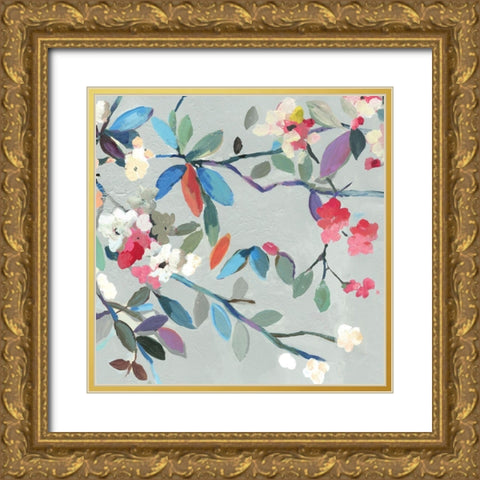 Fresh Bouquet I Gold Ornate Wood Framed Art Print with Double Matting by Jensen, Asia