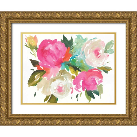 Belle I Gold Ornate Wood Framed Art Print with Double Matting by Jensen, Asia