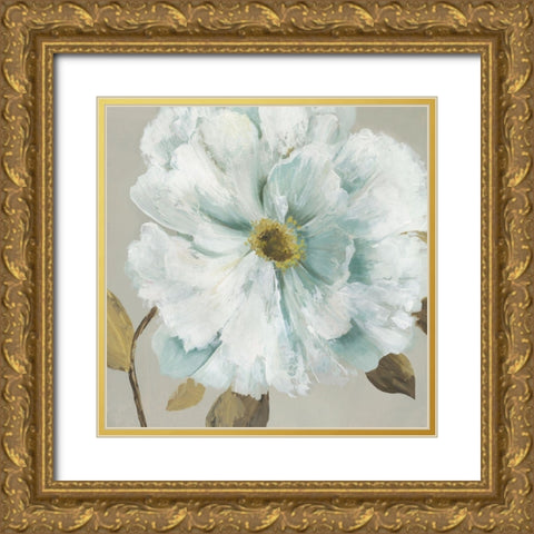 White Bud II Gold Ornate Wood Framed Art Print with Double Matting by Jensen, Asia