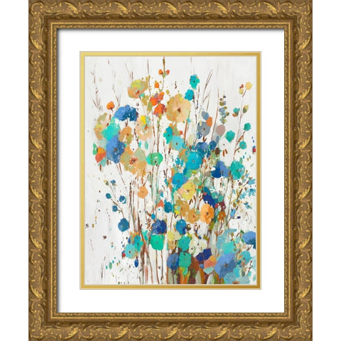 Spring Garden II  Gold Ornate Wood Framed Art Print with Double Matting by Jensen, Asia
