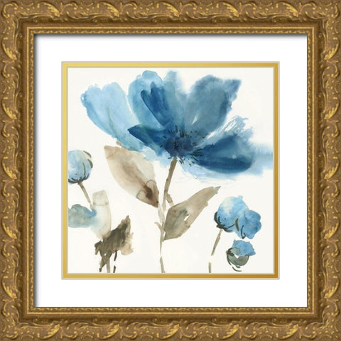 Blue Morning II  Gold Ornate Wood Framed Art Print with Double Matting by Jensen, Asia