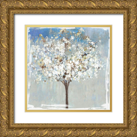 Winter Still Tree  Gold Ornate Wood Framed Art Print with Double Matting by Jensen, Asia