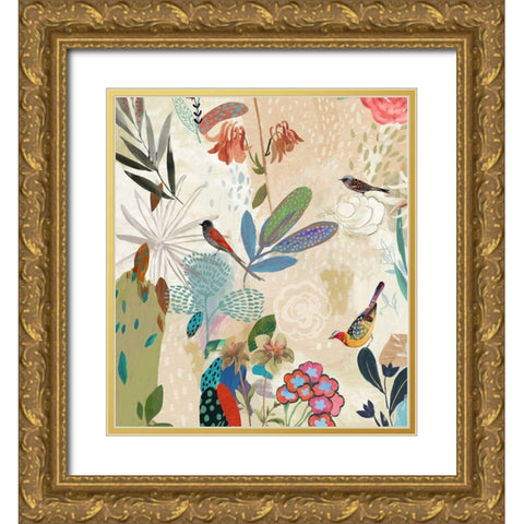 Where the Passion Flower Grows I Gold Ornate Wood Framed Art Print with Double Matting by Jensen, Asia