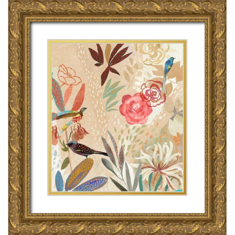 Where the Passion Flower Grows II Gold Ornate Wood Framed Art Print with Double Matting by Jensen, Asia