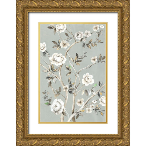 A Flower For You I Gold Ornate Wood Framed Art Print with Double Matting by Jensen, Asia