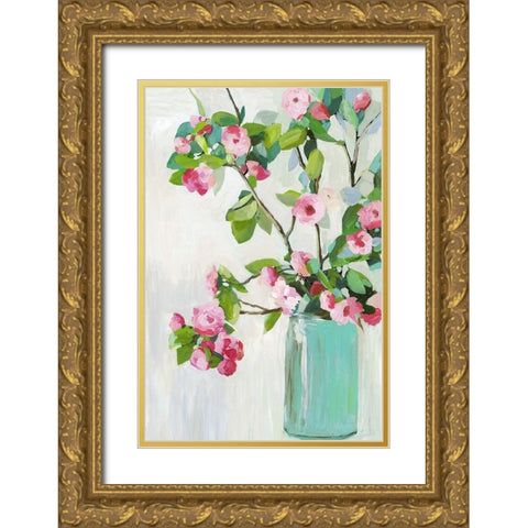 For Her Gold Ornate Wood Framed Art Print with Double Matting by Jensen, Asia