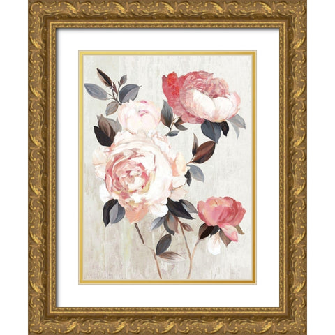 Bloom of Blush  Gold Ornate Wood Framed Art Print with Double Matting by Jensen, Asia