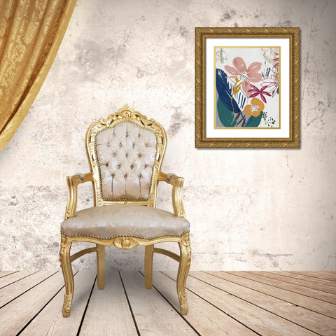 Smile of the Summer Gold Ornate Wood Framed Art Print with Double Matting by Jensen, Asia