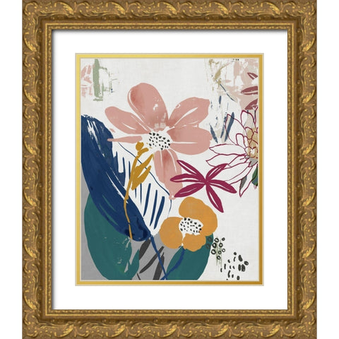 Smile of the Summer Gold Ornate Wood Framed Art Print with Double Matting by Jensen, Asia