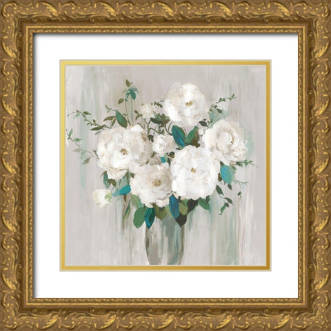 Instead of Words Gold Ornate Wood Framed Art Print with Double Matting by Jensen, Asia