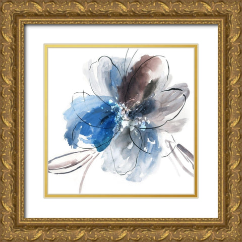 Flower Power I Gold Ornate Wood Framed Art Print with Double Matting by Jensen, Asia