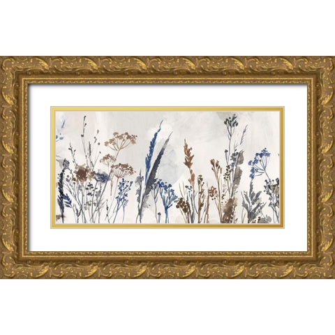 Summer Grass Gold Ornate Wood Framed Art Print with Double Matting by Jensen, Asia