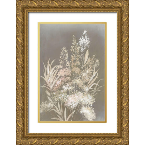 Delicate Bunch I  Gold Ornate Wood Framed Art Print with Double Matting by Jensen, Asia