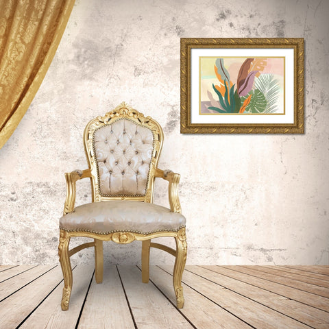 Lush Forest I  Gold Ornate Wood Framed Art Print with Double Matting by Jensen, Asia