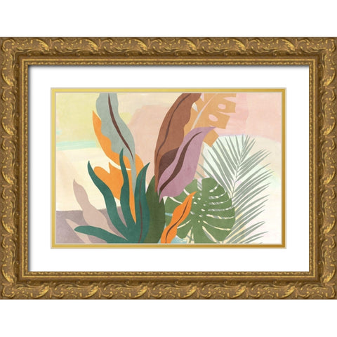 Lush Forest I  Gold Ornate Wood Framed Art Print with Double Matting by Jensen, Asia