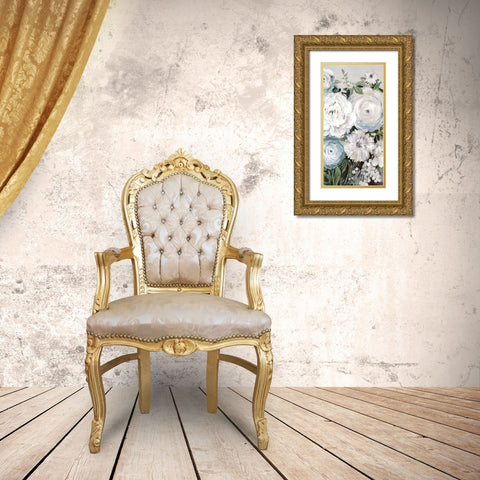 Summer Meadow Bouquet II Gold Ornate Wood Framed Art Print with Double Matting by Jensen, Asia