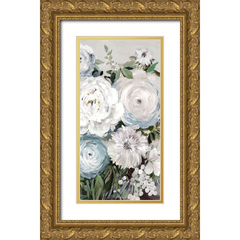 Summer Meadow Bouquet II Gold Ornate Wood Framed Art Print with Double Matting by Jensen, Asia