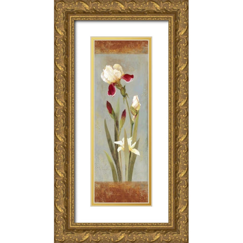 Bella Gold Ornate Wood Framed Art Print with Double Matting by Jensen, Asia