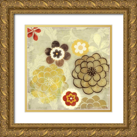 Pop - Mini Gold Ornate Wood Framed Art Print with Double Matting by Jensen, Asia