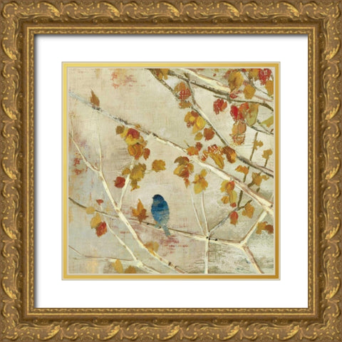 Singing II Gold Ornate Wood Framed Art Print with Double Matting by Jensen, Asia